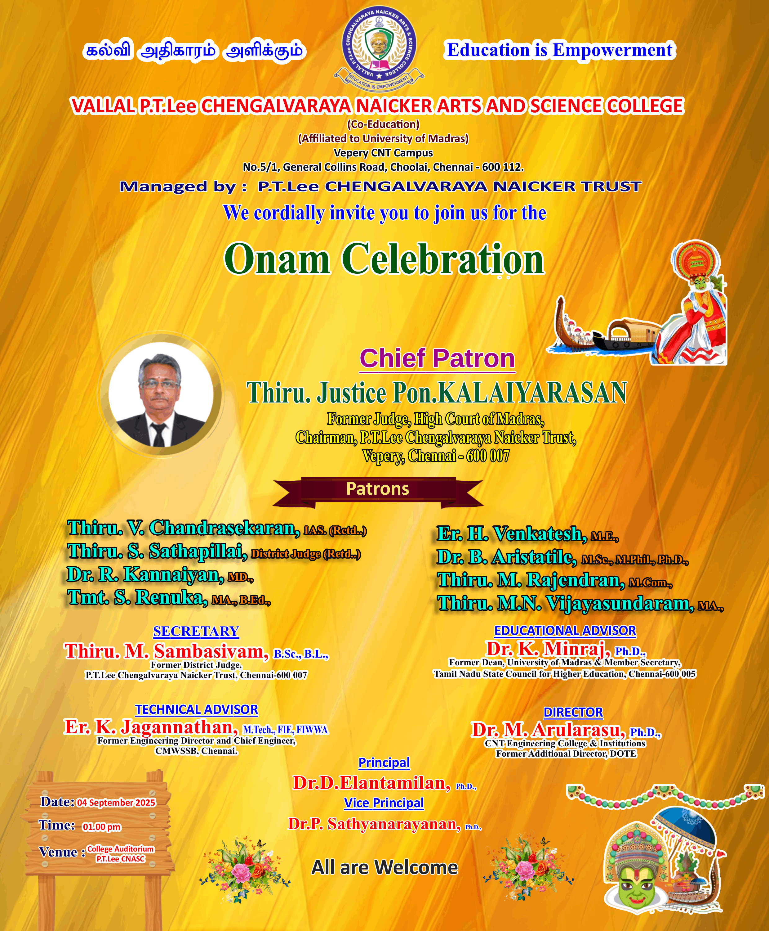 Upcoming Event Onam Celebration